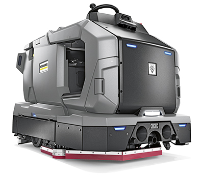 KIRA B 200 reinigt grosse Bodenflächen vollständig autonom