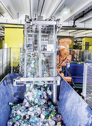 Recyclinganlage für Verpackungsmaterial